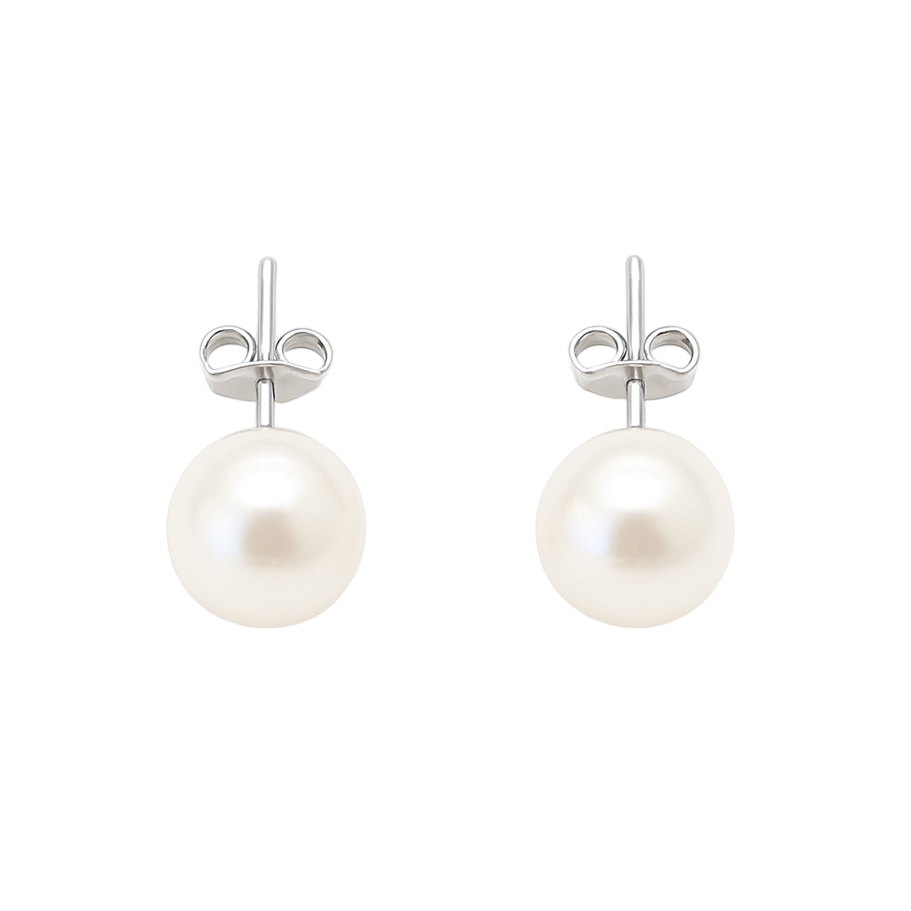 boucles d'oreilles classiques en perles d'eau douce