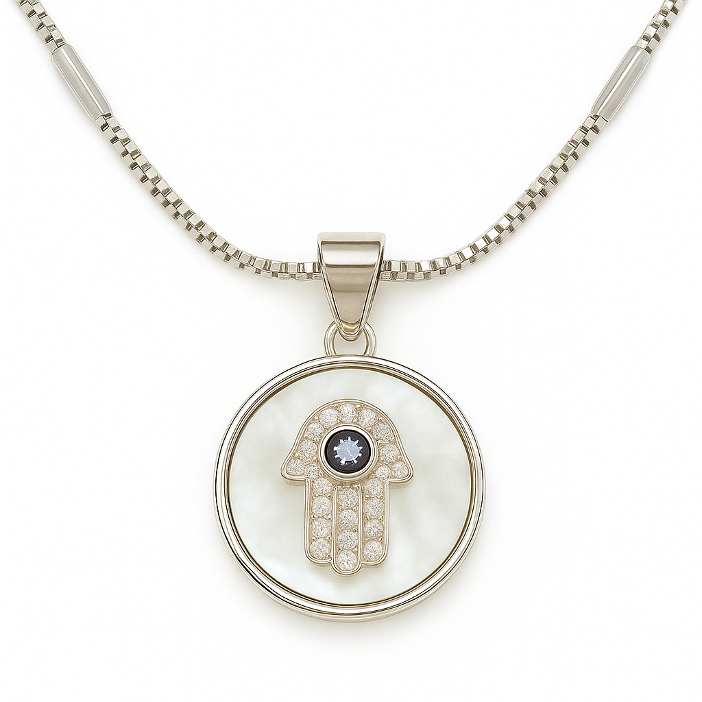 Hamsa Mother-of-Pearl Pendant