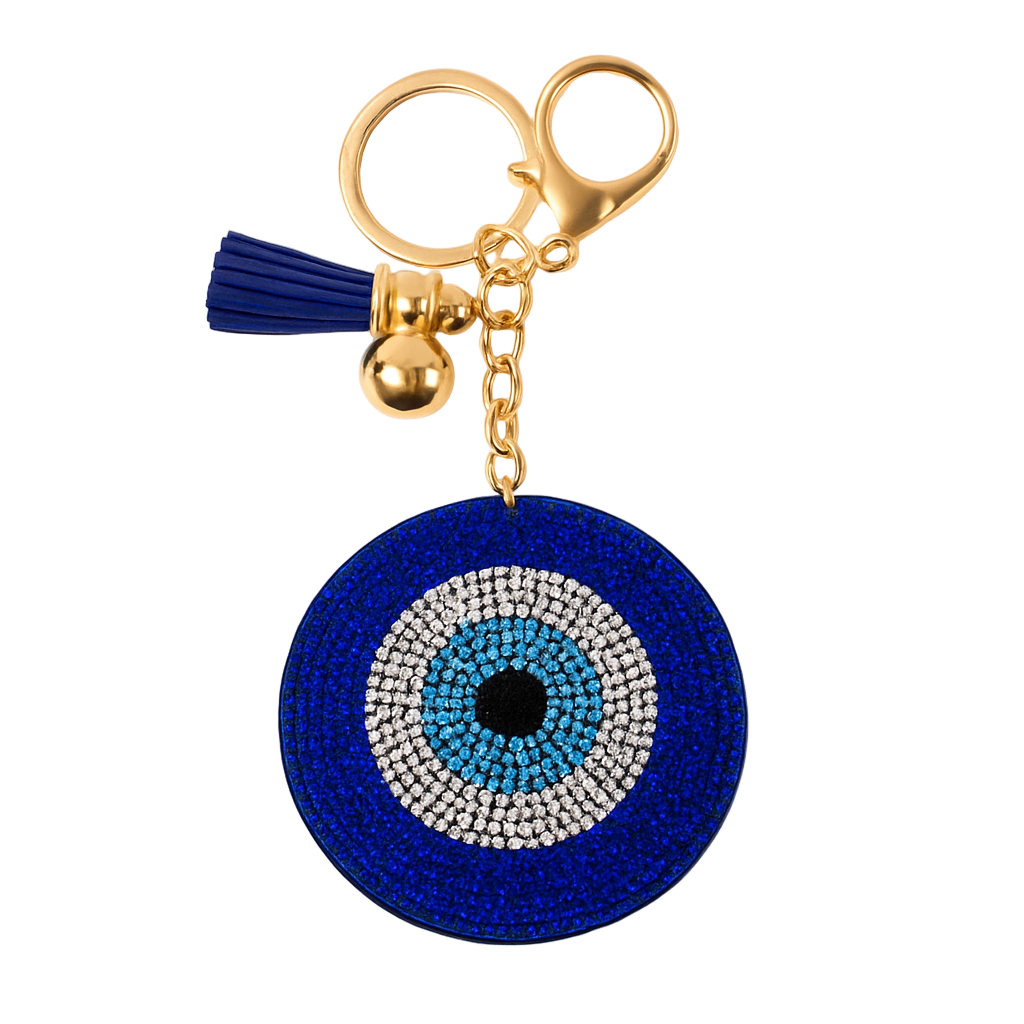Blue Evil Eye Keychain