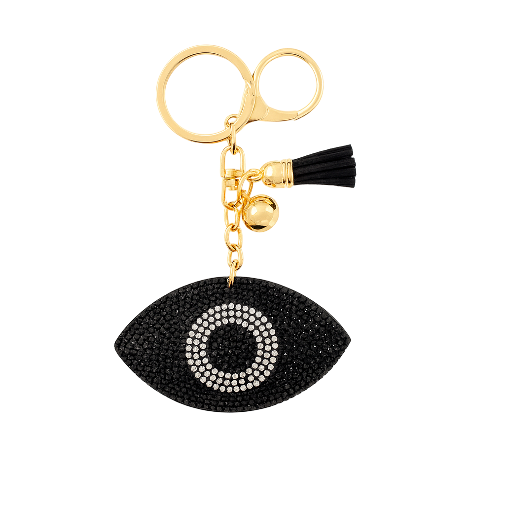 Black Evil Eye Keychain