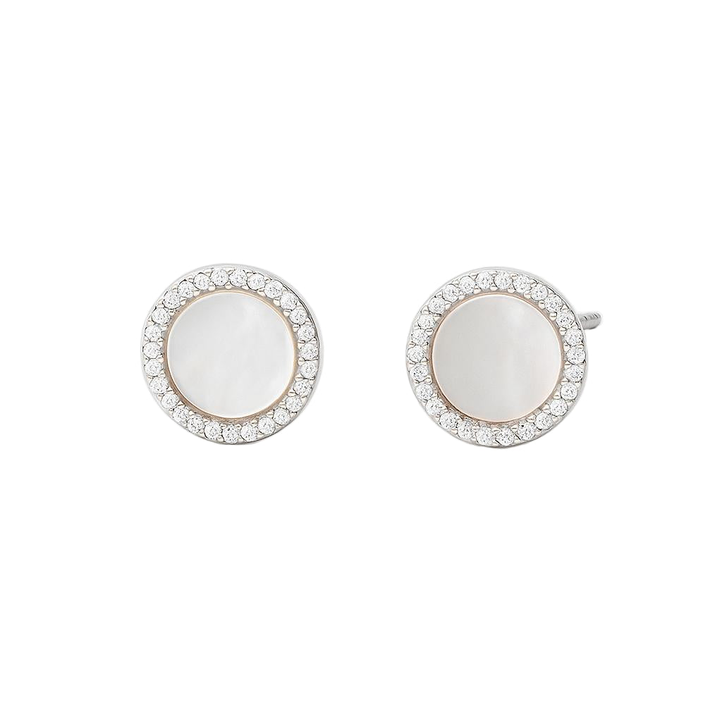 Mother of pearl circle studs