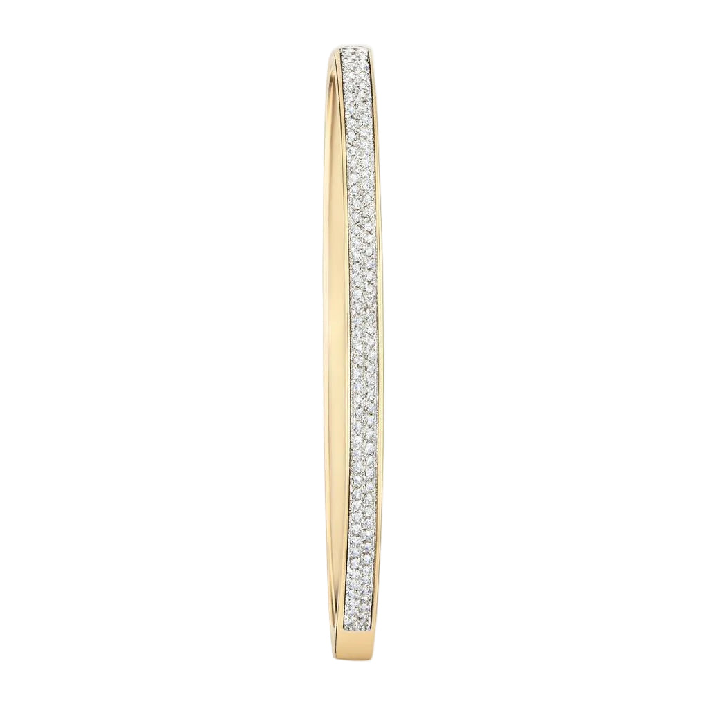 Elegant Gold Crystal Bangle