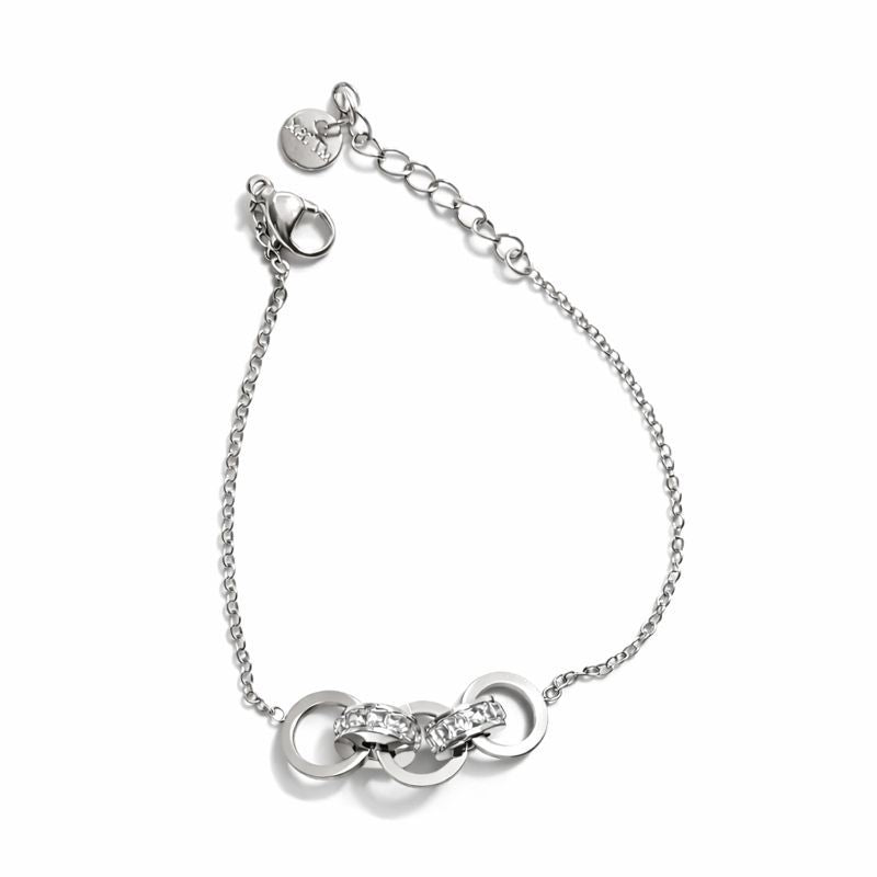 Interlocking Rings Chain Bracelet