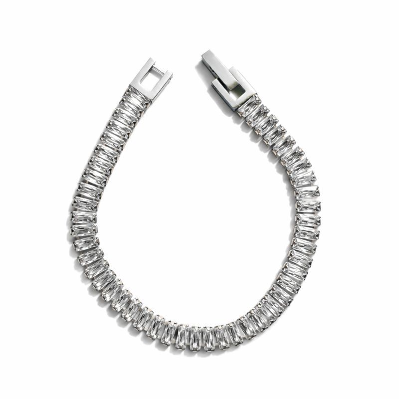 Crystal Baguette Tennis Bracelet