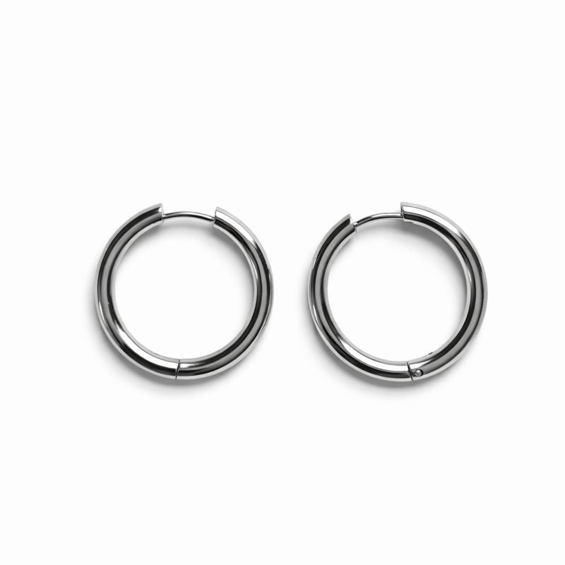 Silver Classic Hoop Earrings