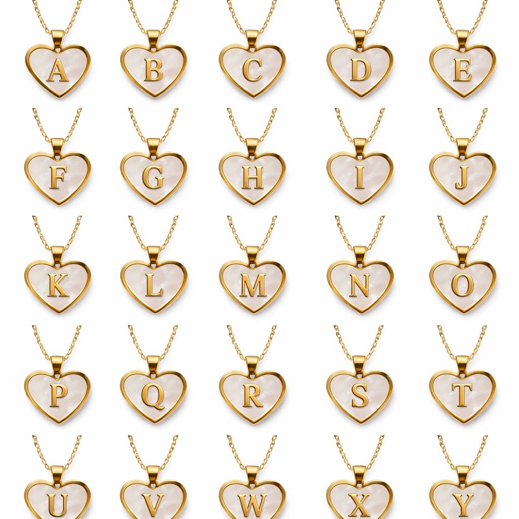 Initial Necklace –Stainless Steel