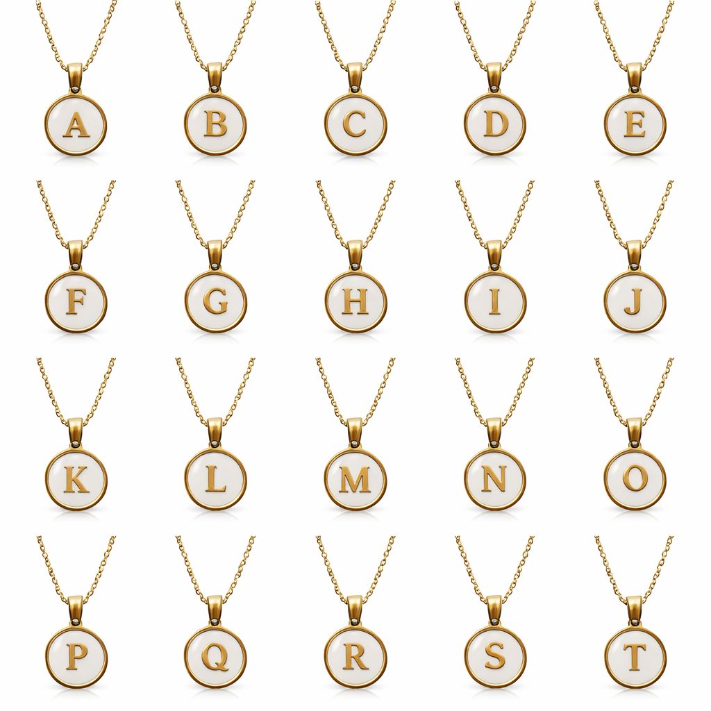 Initial Necklace –Stainless Steel