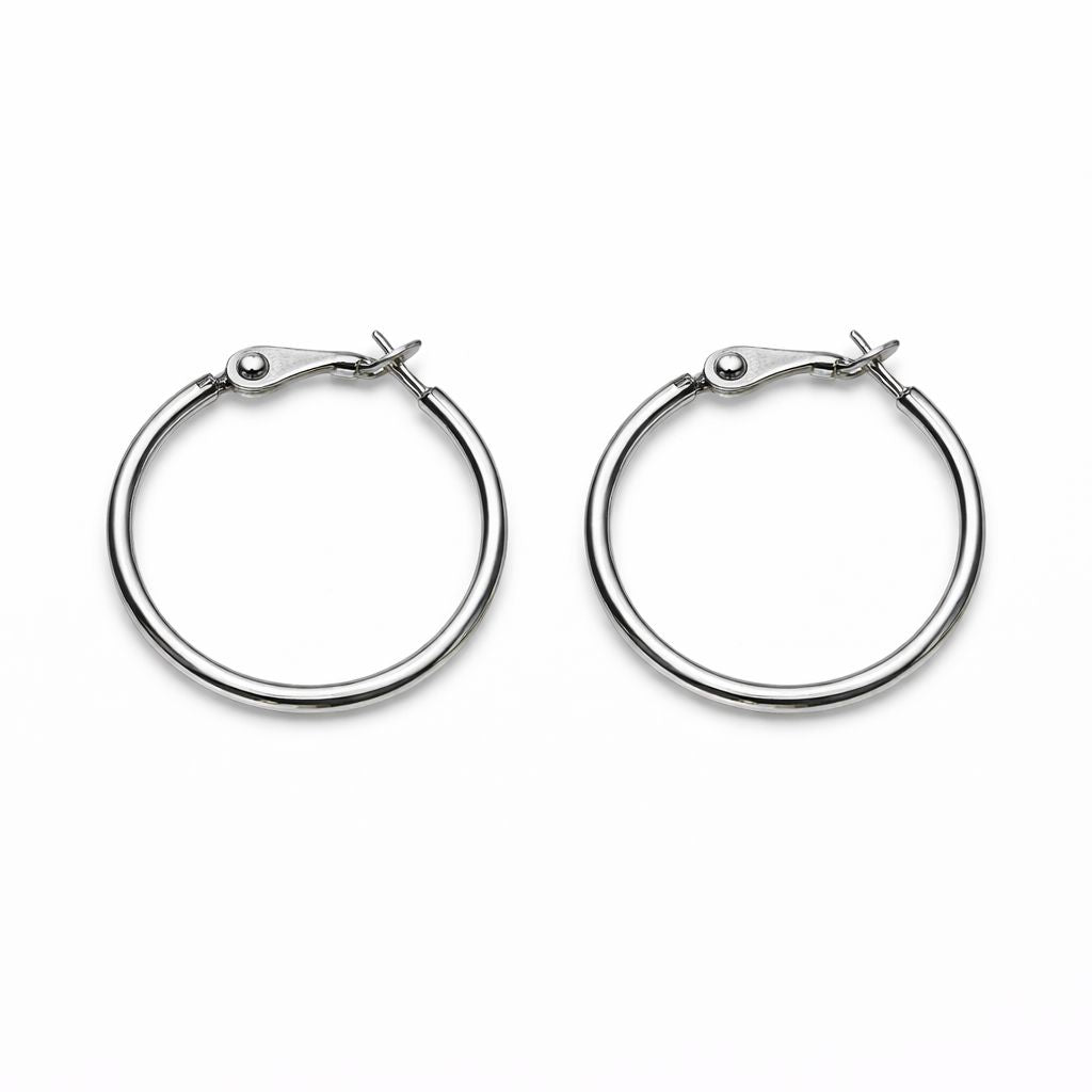 Small Silver Hoop Earrings