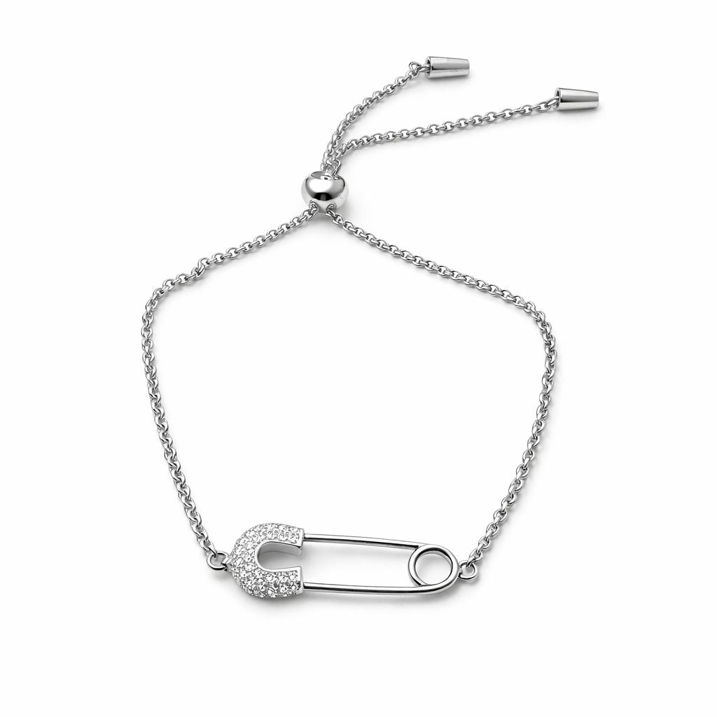 Safety Pin Bracelet – Sterling Silver