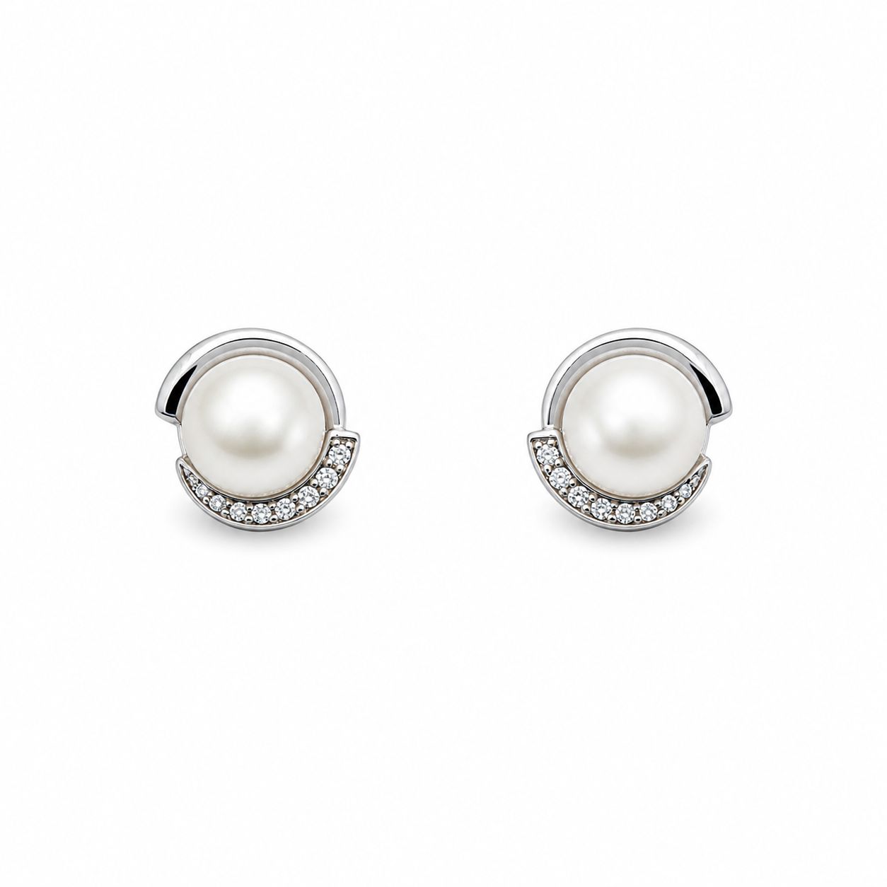 boucles d'oreilles classiques en perles d'eau douce