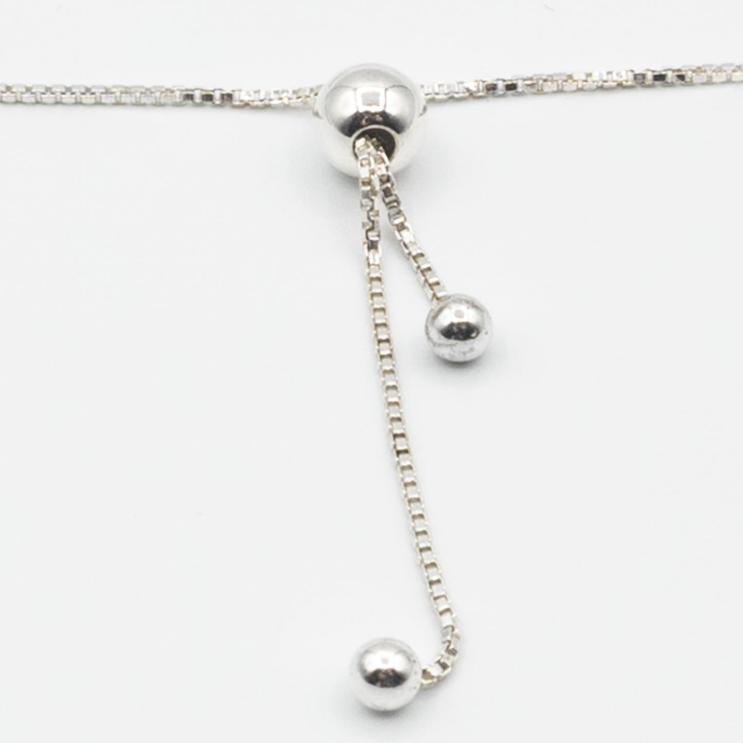 EVELYN - adjustable sterling silver bracelet with open heart