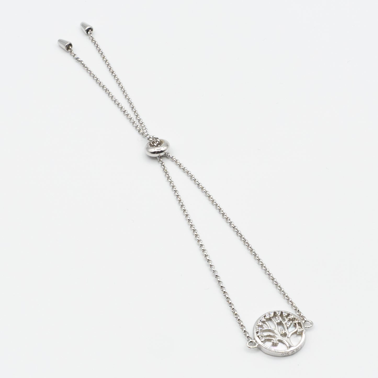ELIZABETH - sterling silver adjustable bracelet with a tree of life