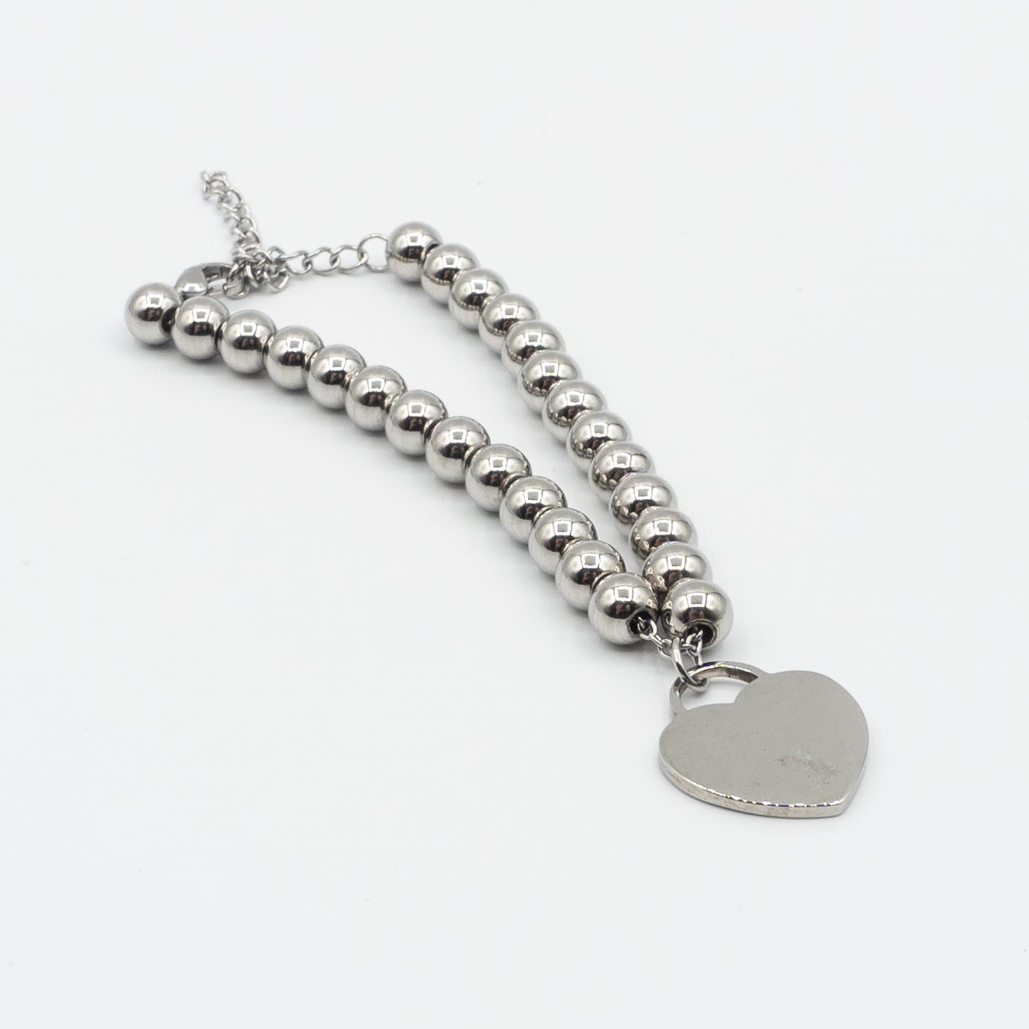 ELIANNA - stainless steel heads bracelet with heart