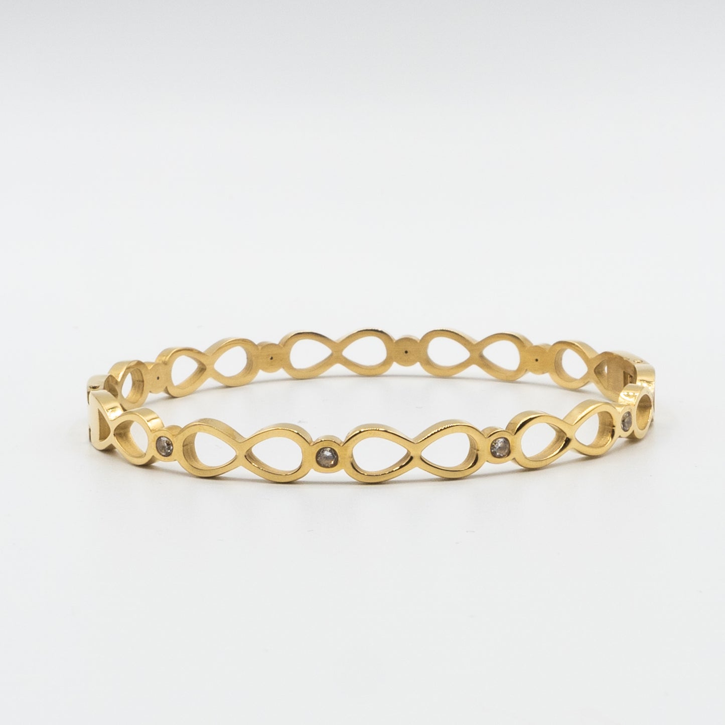 NATALIE - stainless steel infinity bangle