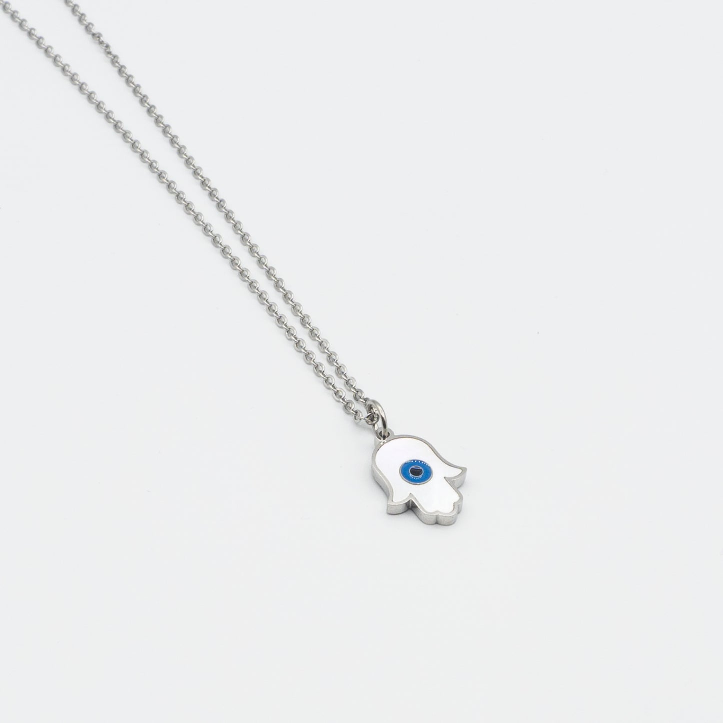 stainless steel hamsa necklace