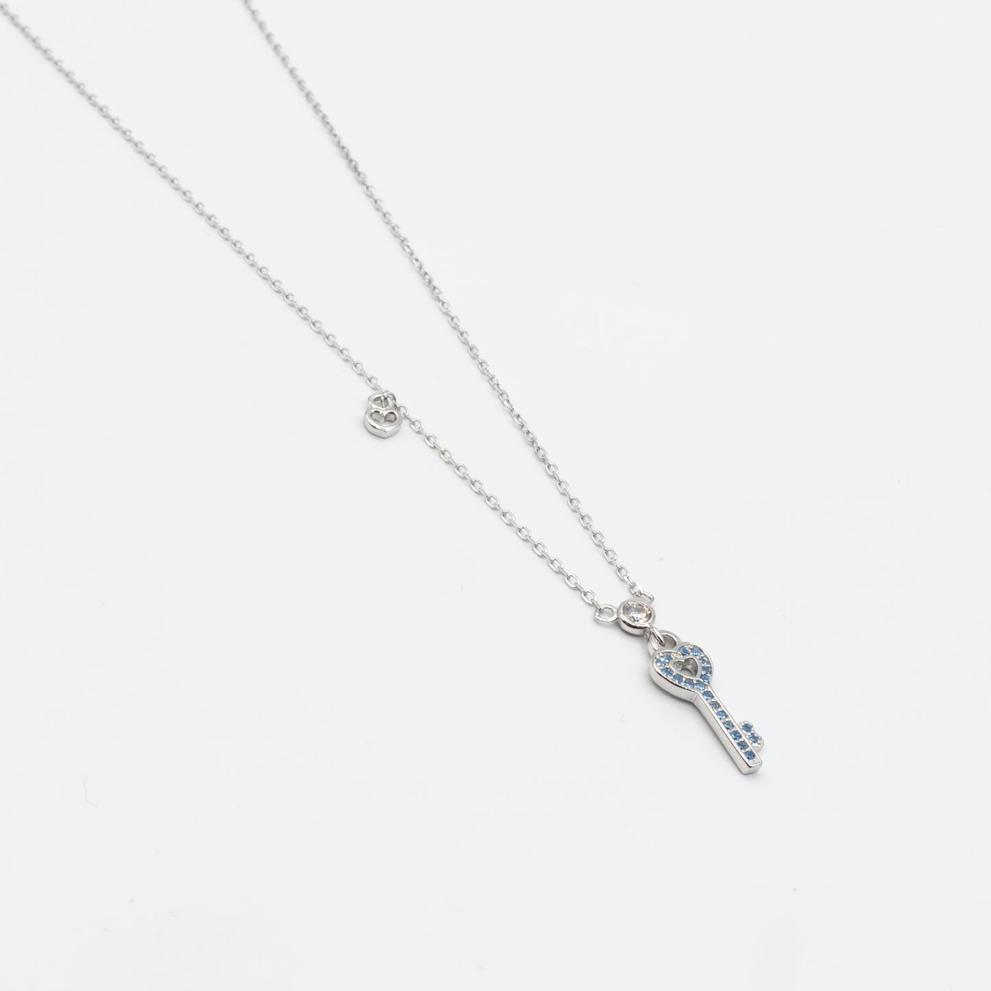 KAYLYN -sterling silver key necklace