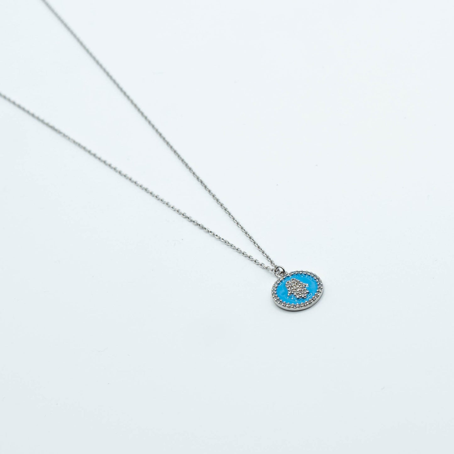TERRY - sterling silver bleu hamsa