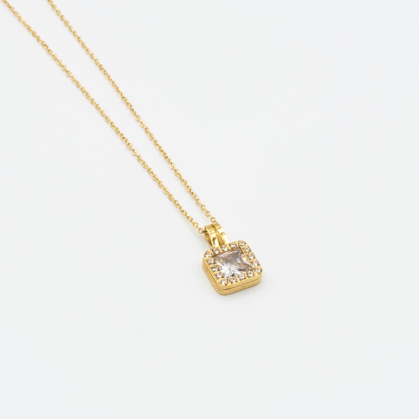 AYLA - stainless steel square necklace