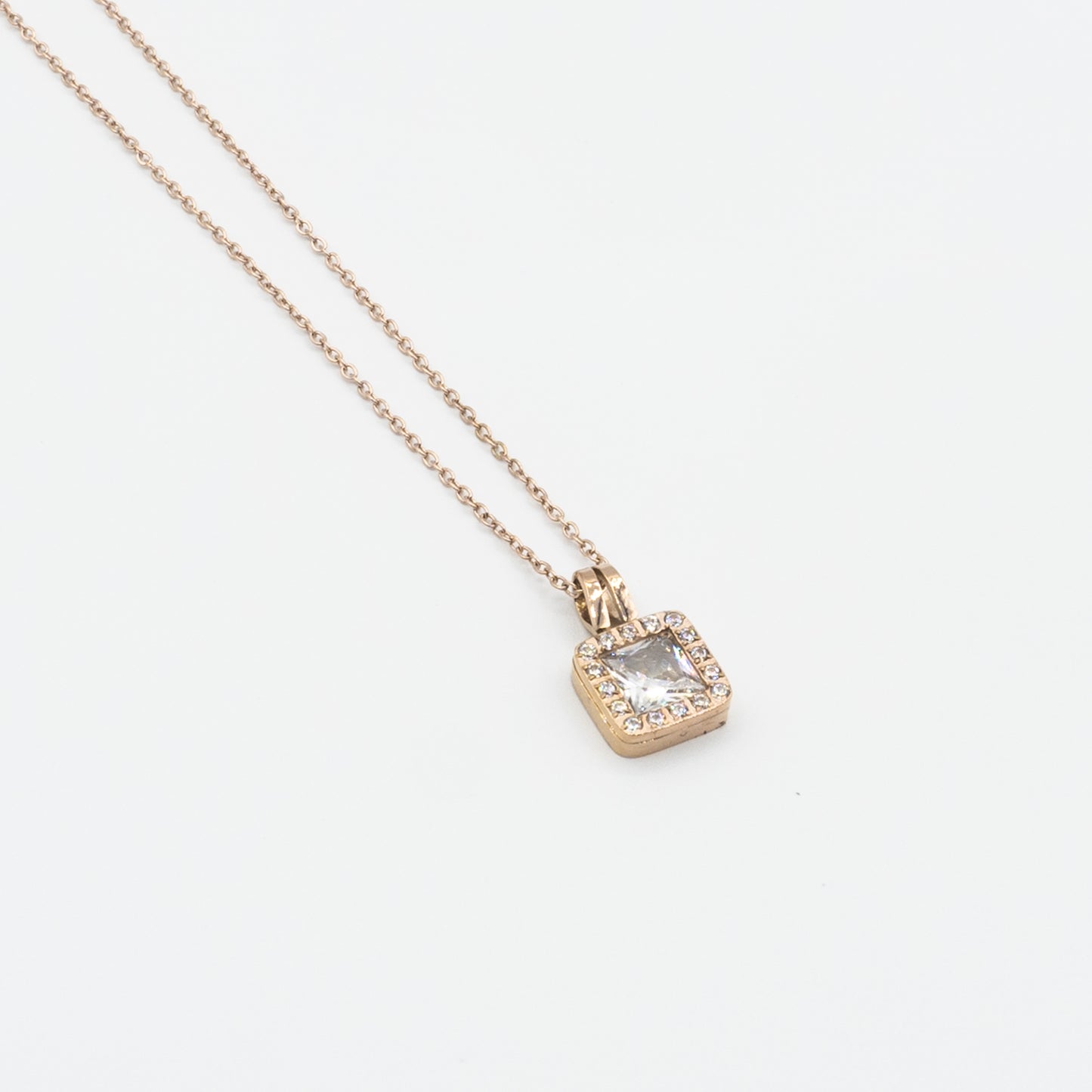 AYLA - stainless steel square necklace