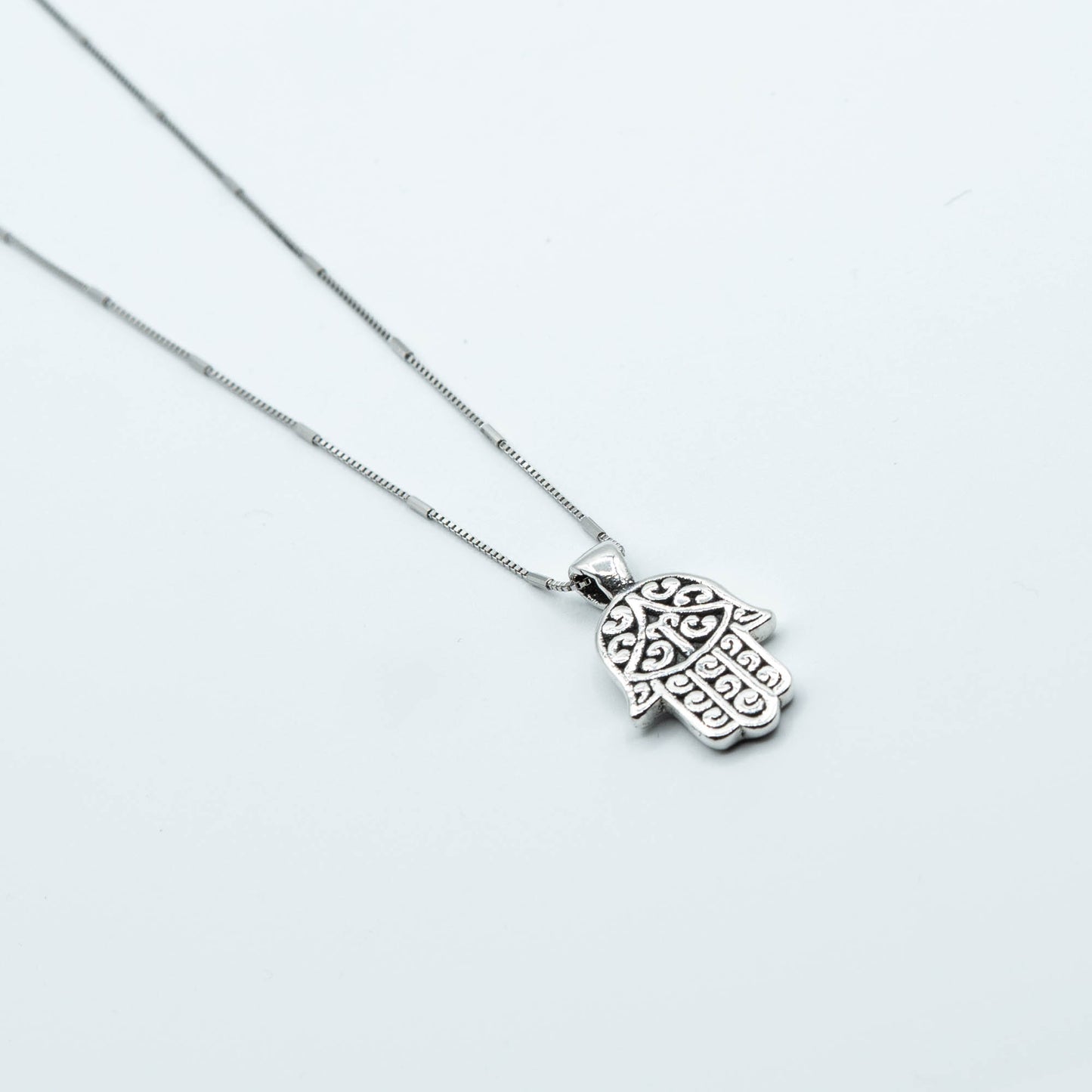 DK-925-449 sterling silver Hamsa Necklace