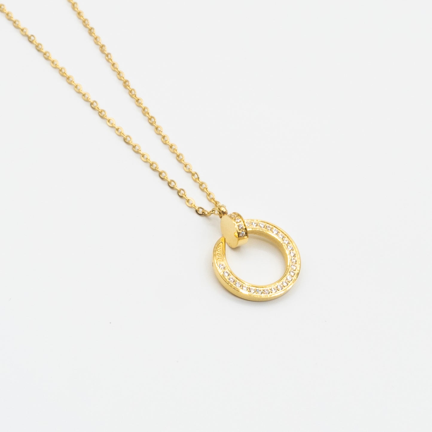 IRIS - stainless steel necklace with nail