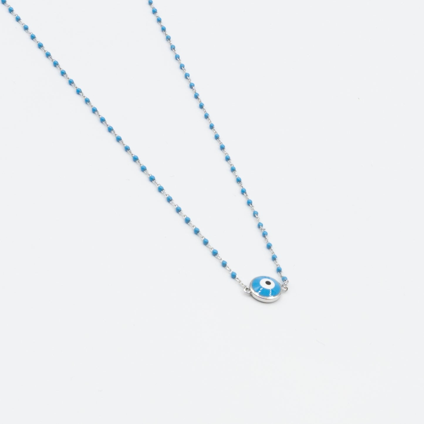 AVARIE - sterling silver turquoise necklace with eye