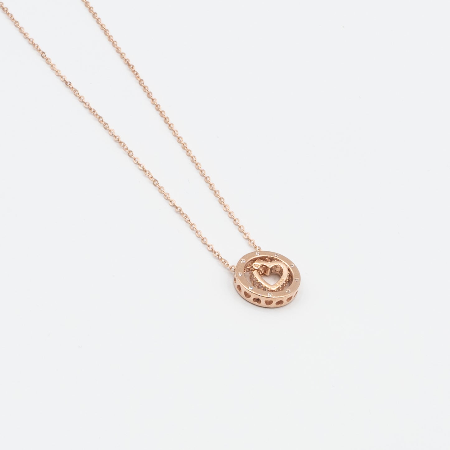 KYLIE - sterling silver necklace finished with 14K rose gold