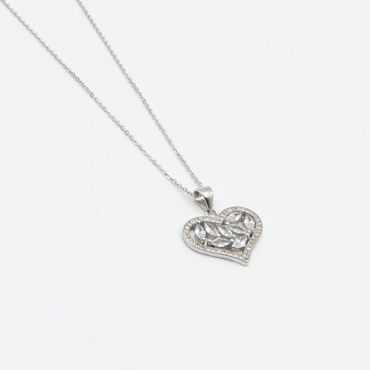 AMAYA sterling silver heart necklace