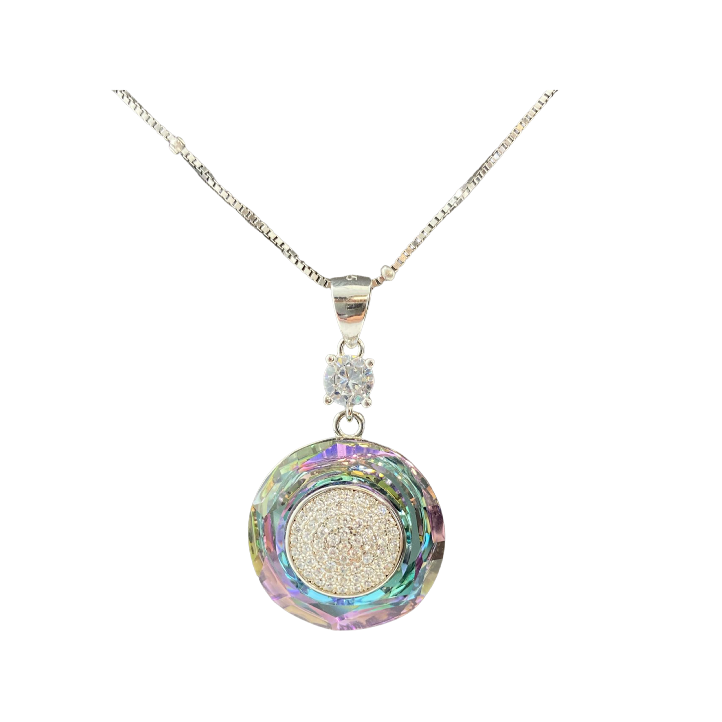 LEXIE -Stunning Swarovski Crystal round necklace