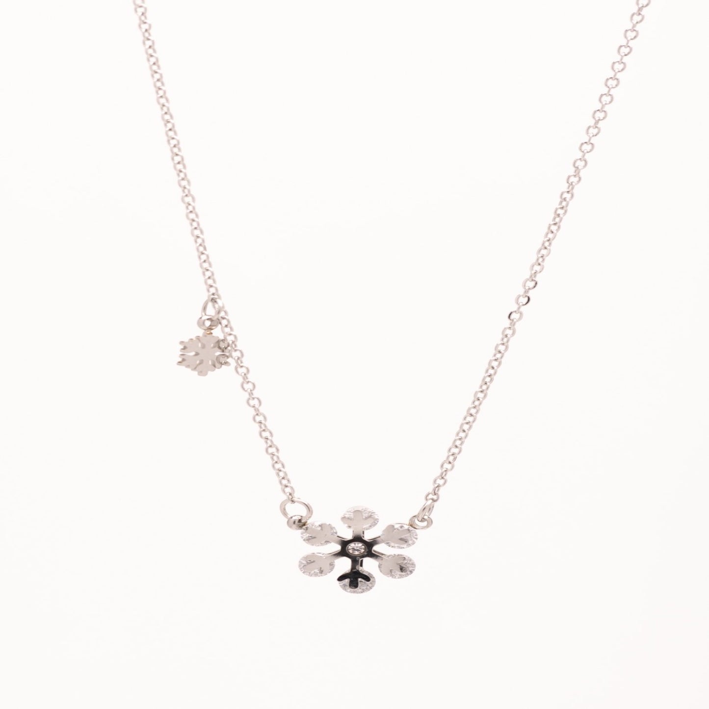 Stainless Steel Snowflake Necklace