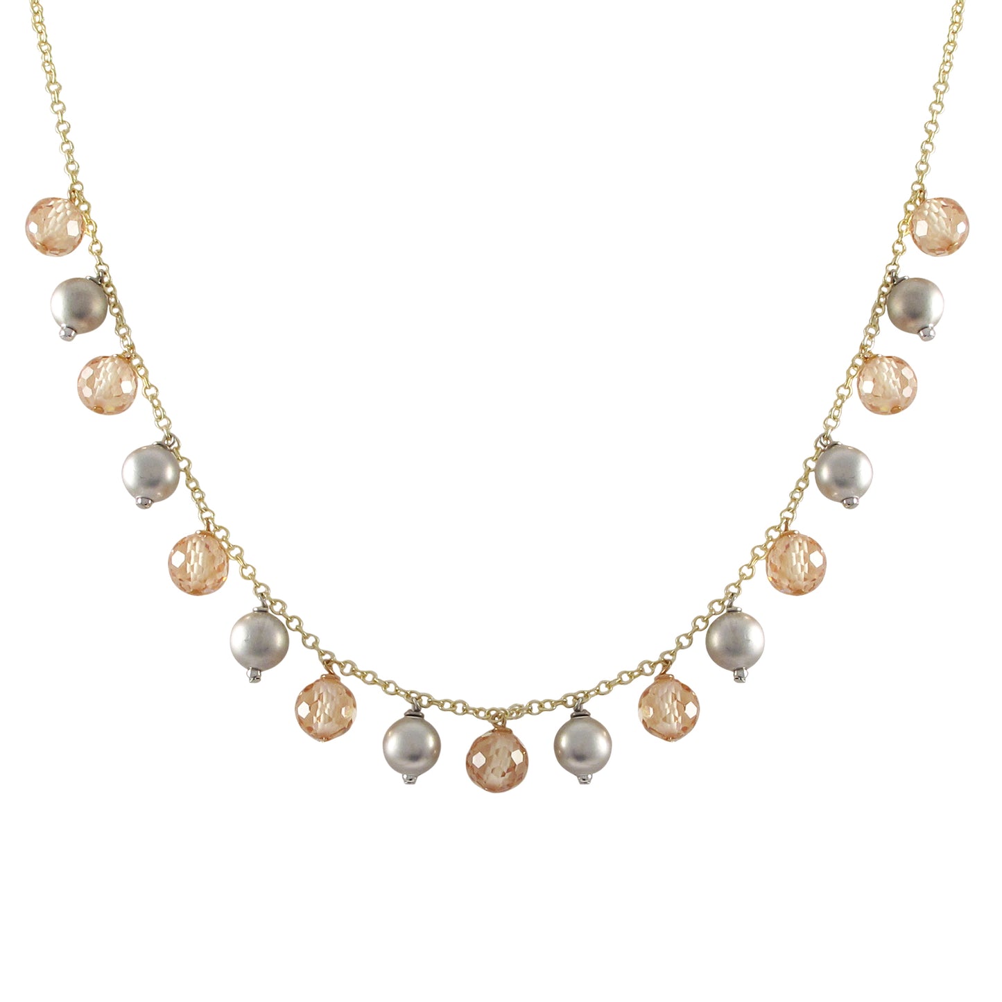 TOPAZ - sterling silver pending necklace