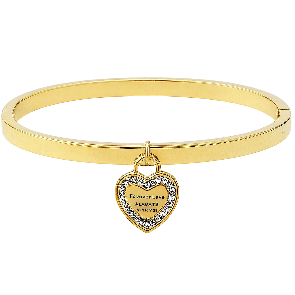 Sleek stainless steel bangle