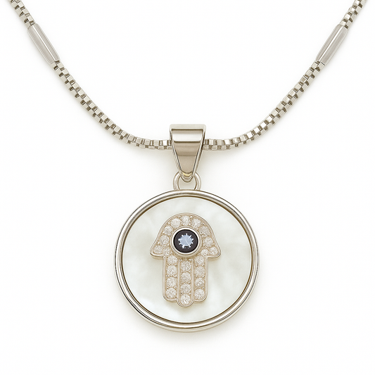 Hamsa Mother-of-Pearl Pendant