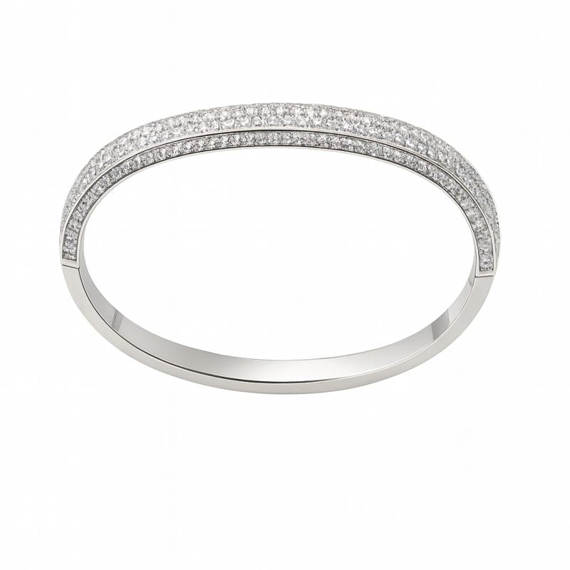 Elegant stainless steel bangle