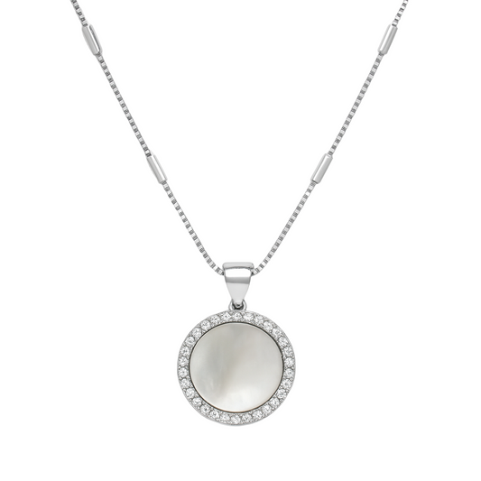 MOP circular Necklace