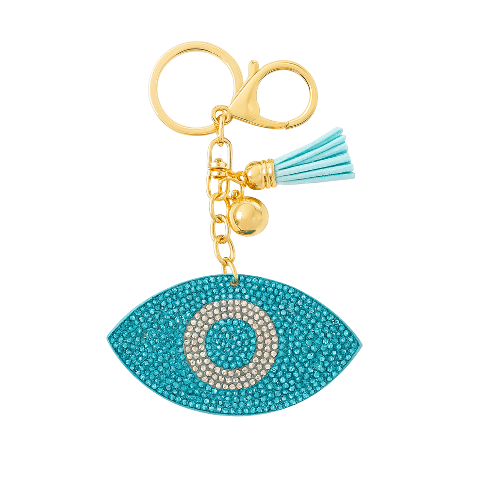 Porte-clés œil bleu maléfique