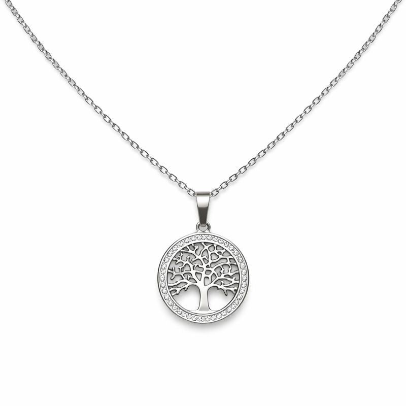 Silver Tree of Life Necklace – Stainless Steel