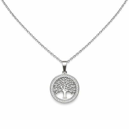 Silver Tree of Life Necklace – Stainless Steel