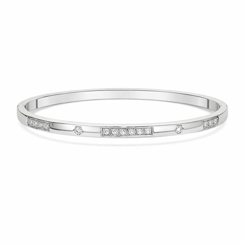 Geometric Crystal Bangle
