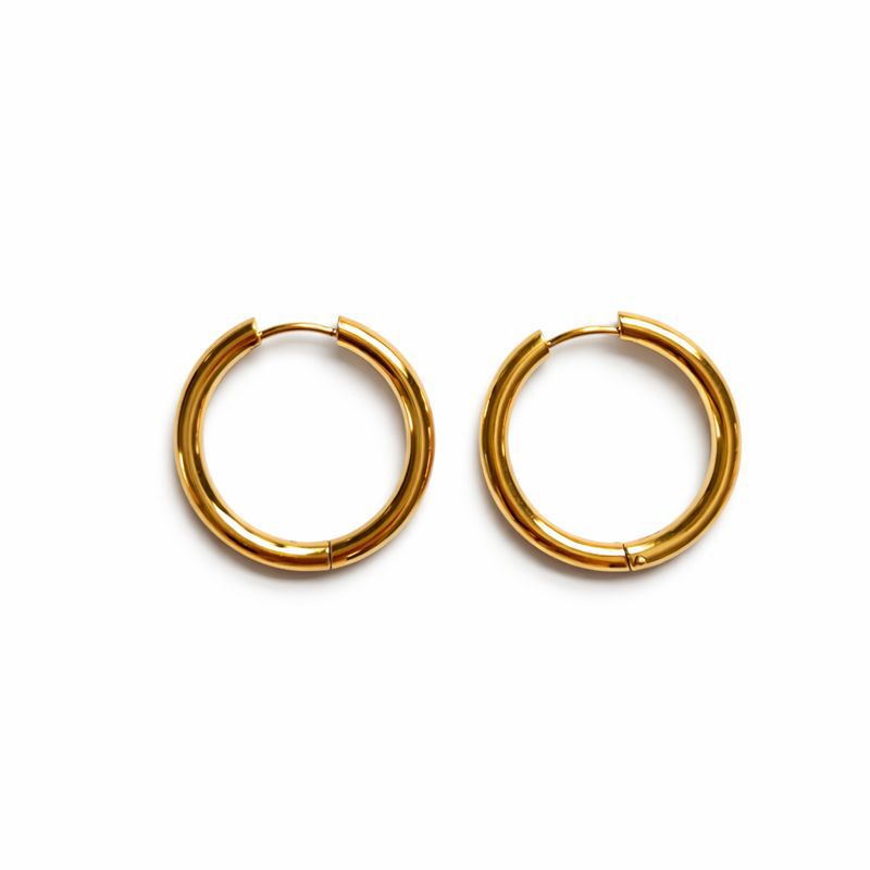 Gold Classic Hoop Earrings
