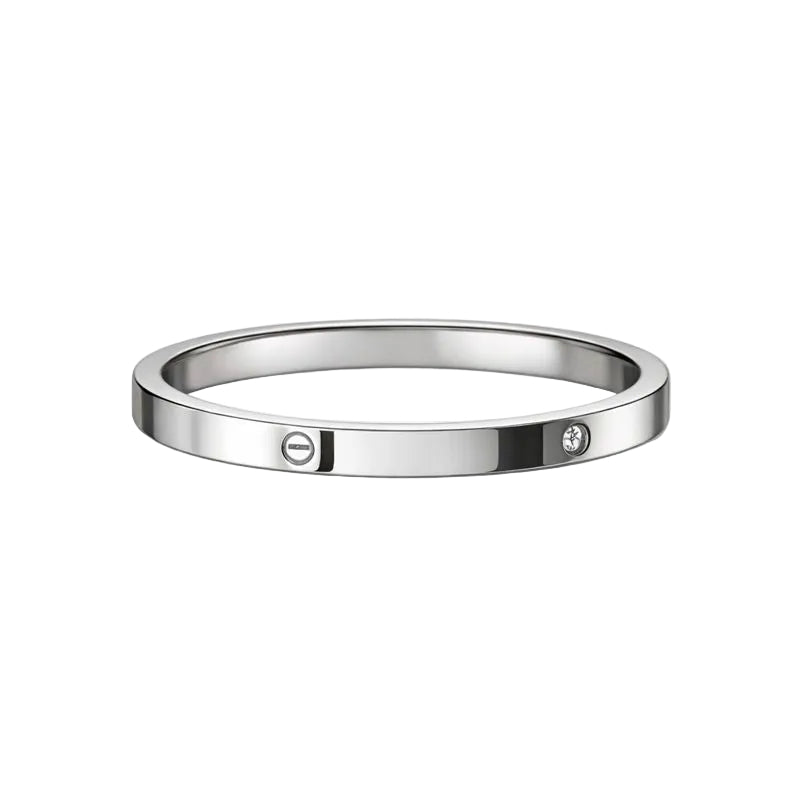 Minimal Screw Detail Ring – Stainless Steel