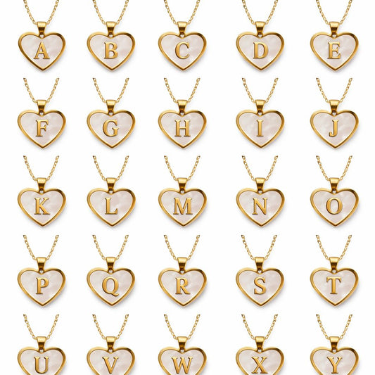 Initial Necklace –Stainless Steel