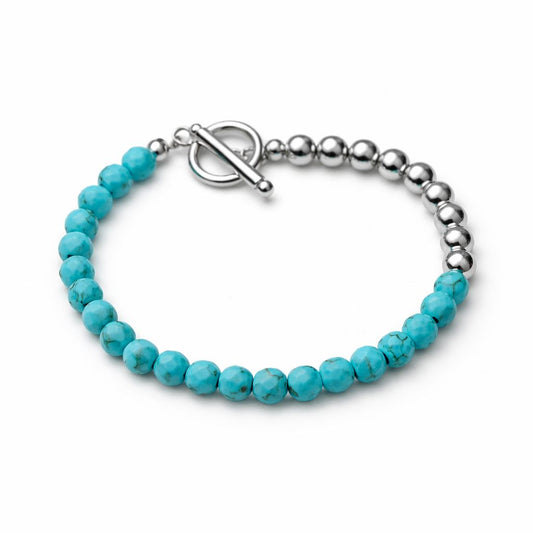 Bracelet de tennis argenté avec fermoir sécurisé