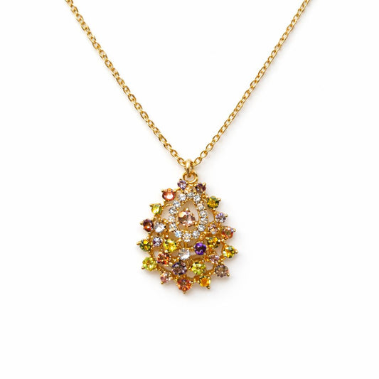 Colorful Pendant Necklace – Sterling Silver