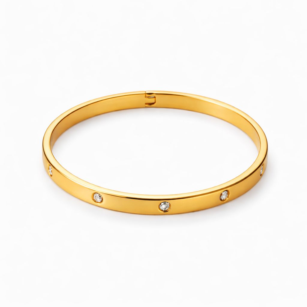 Gold Bangle Bracelet – Stainless Steel