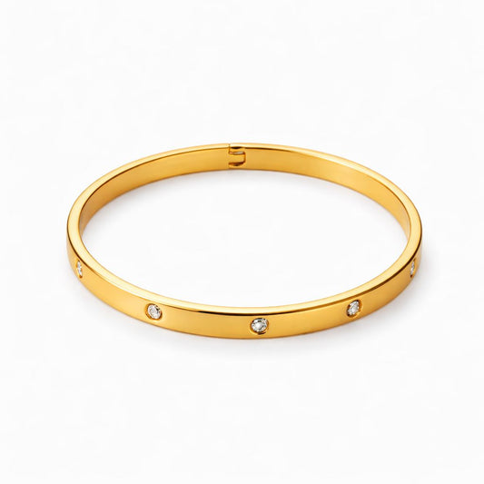Gold Bangle Bracelet – Stainless Steel
