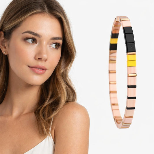 Rose Gold Stainless Steel Multi-Tone Bracelet