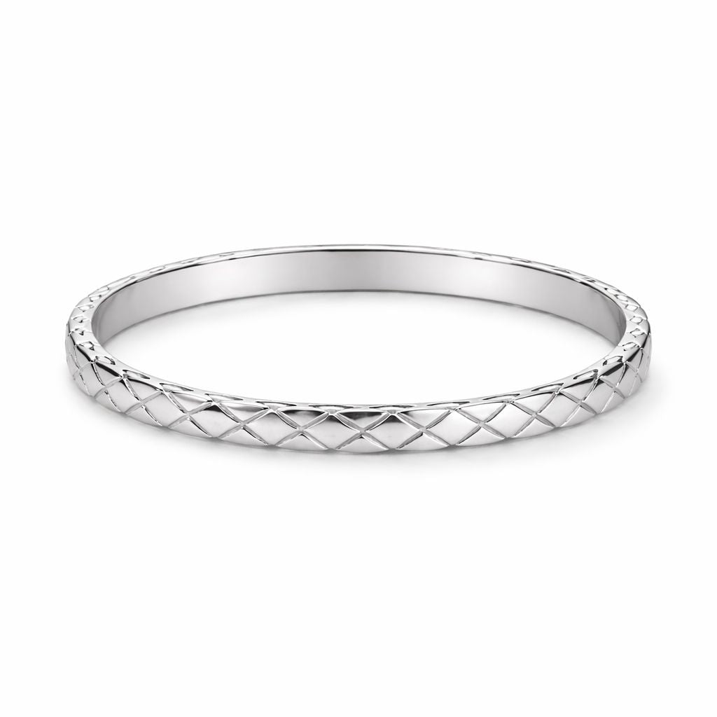 Stainless Steel Engraved Bangle