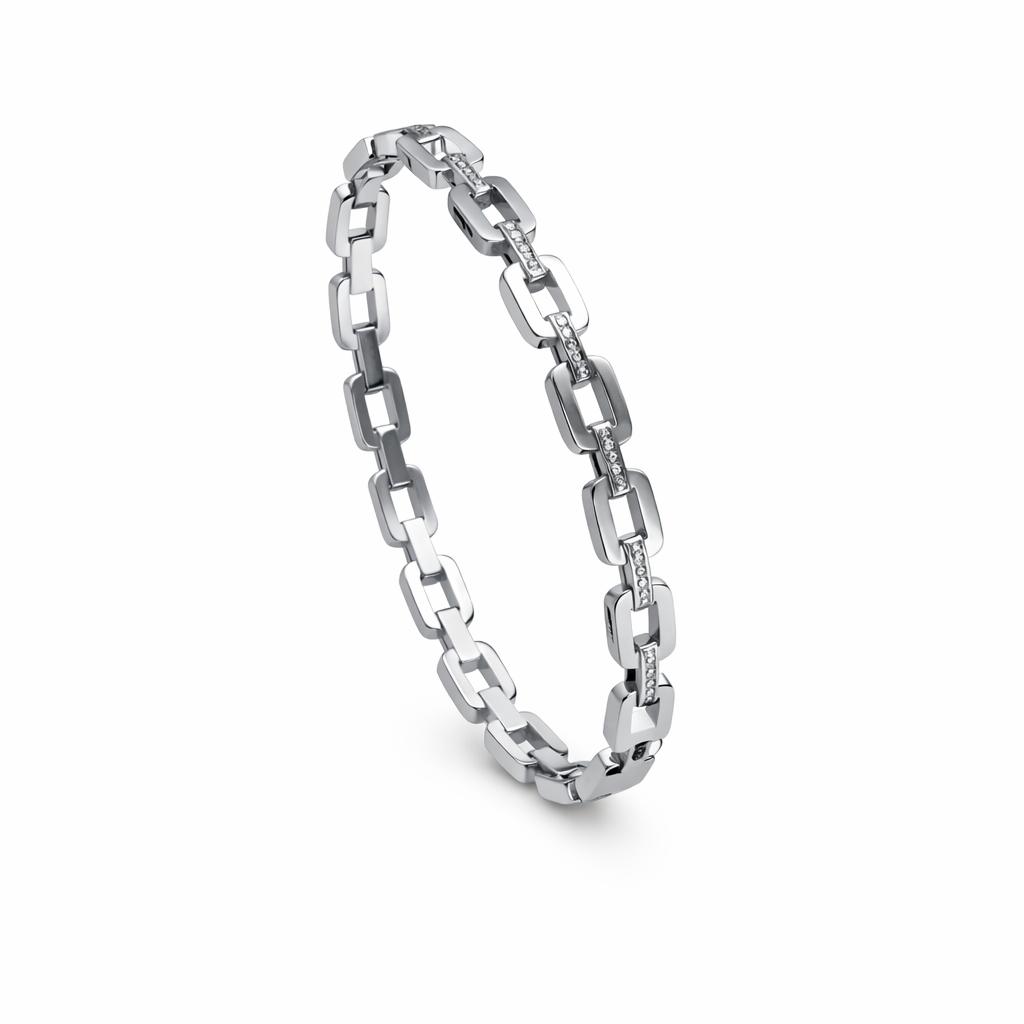 Silver Stainless Steel Link Bracelet