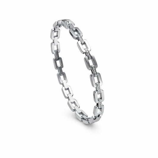 Silver Stainless Steel Link Bracelet